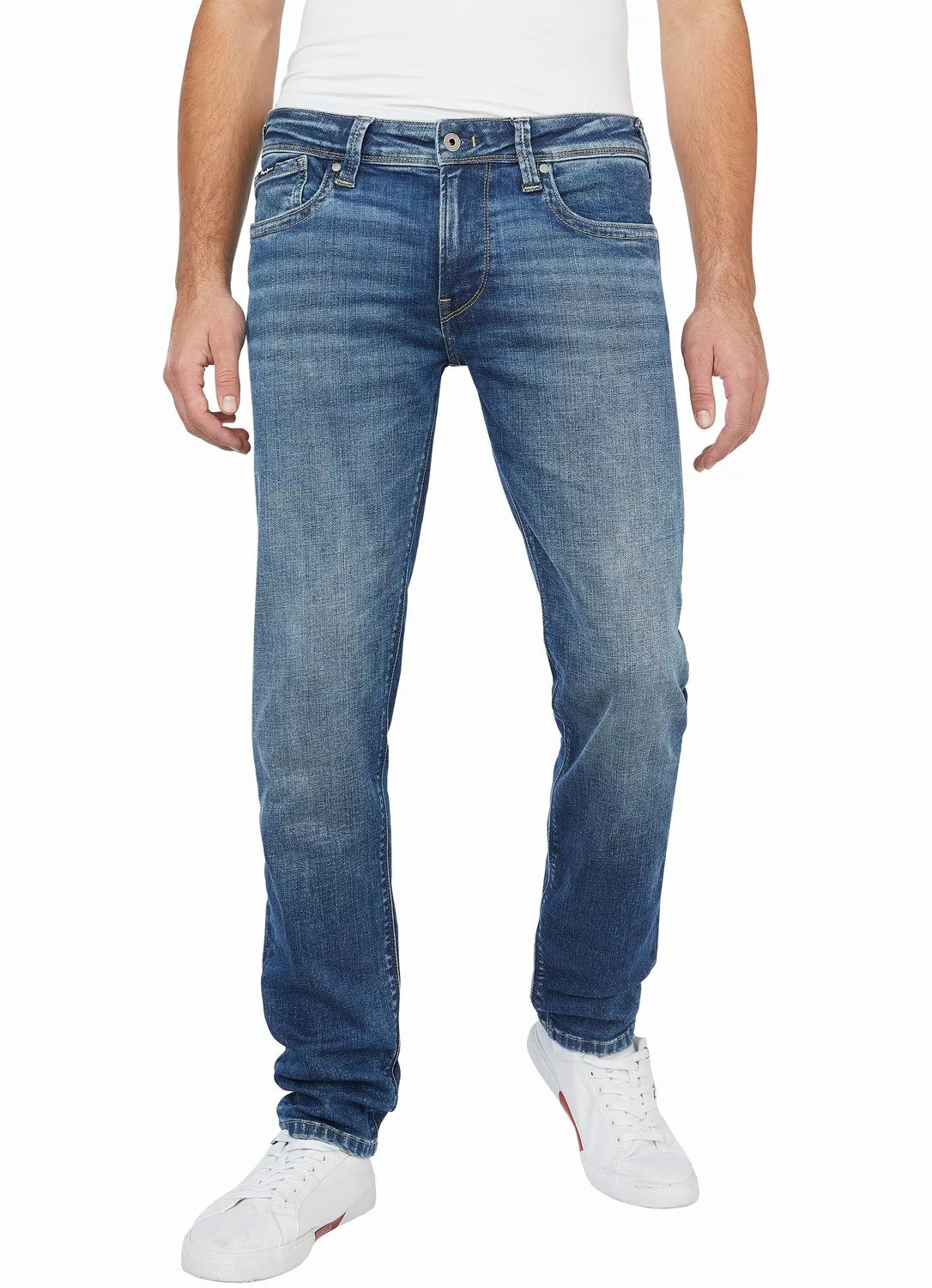 Pepe Jeans Herren Jeans HATCH - Slim Fit - Blau - Medium Blue Denim günstig online kaufen