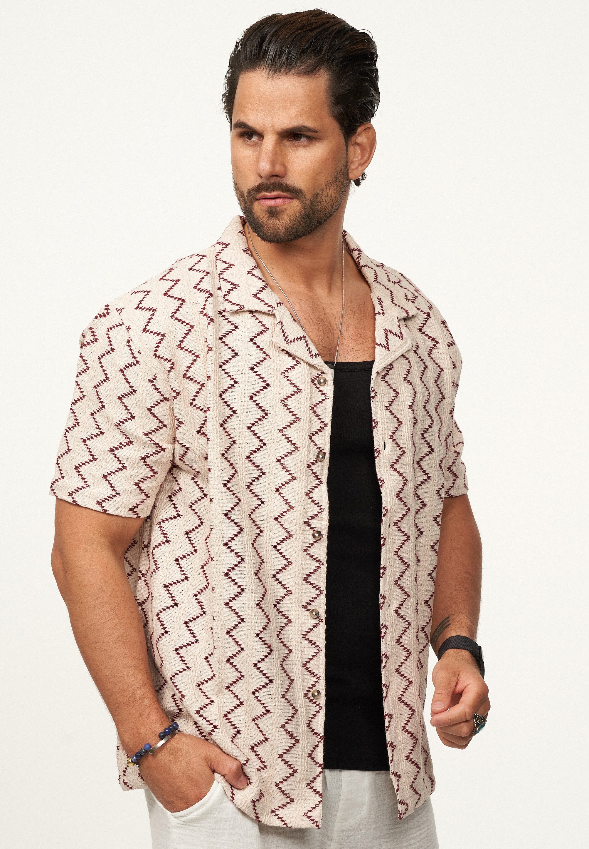 SOULSTAR Kurzarmhemd im Vintage Summer-Look Herren günstig online kaufen