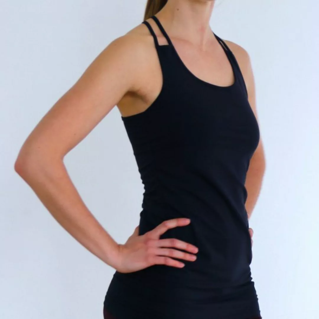 ESPARTO Yogatop Spaghettishirt Suramya in Bio-Baumwolle Bustier eingenäht, günstig online kaufen