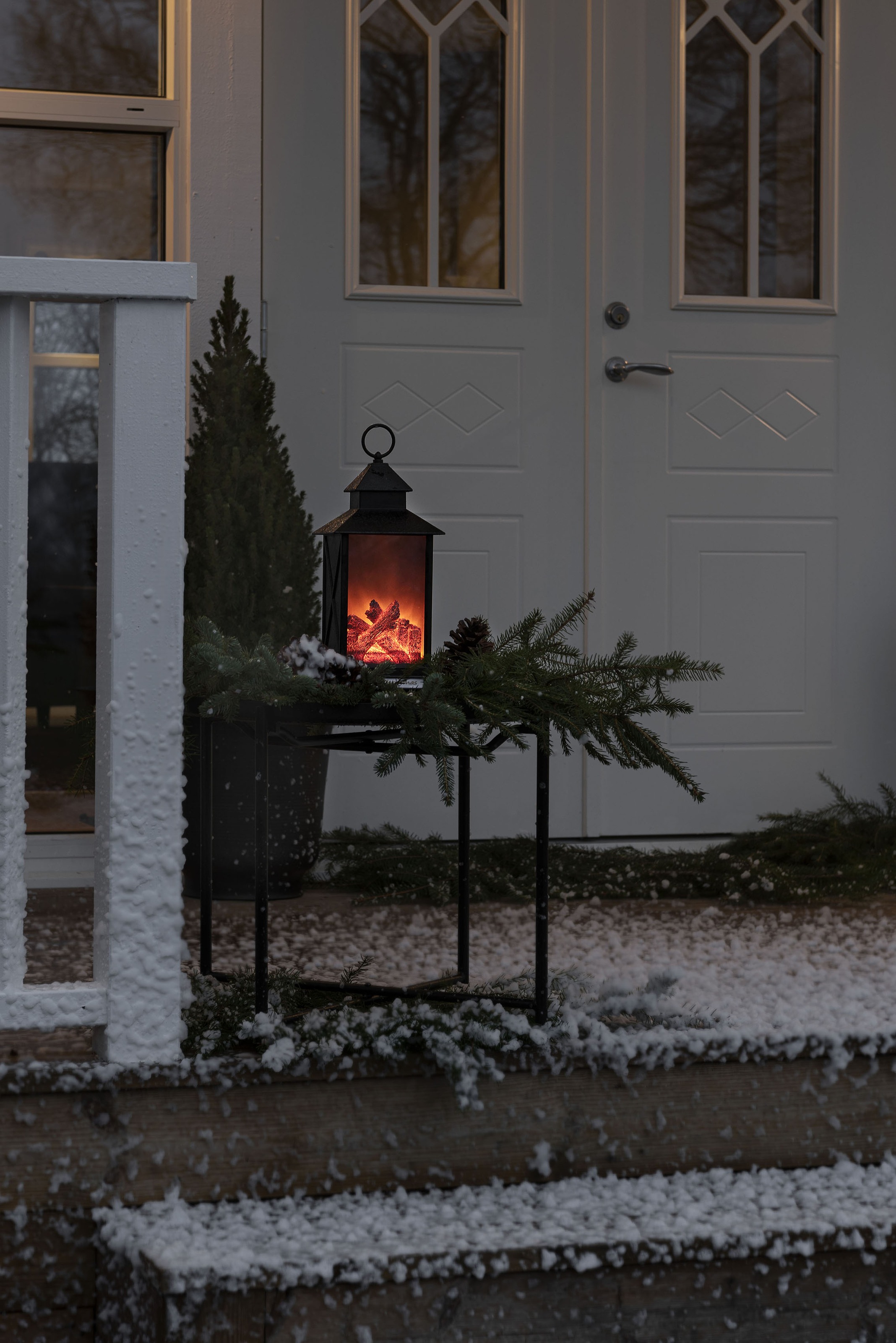 KONSTSMIDE LED Laterne »Weihnachtsdeko aussen«, 4 flammig, Leuchtmittel LED günstig online kaufen