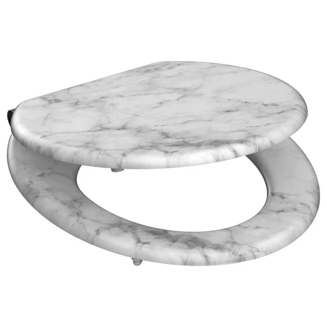 WC-Sitz MARMOR STONE MDF B/H/T: ca. 37,5x5,5x43,5 cm günstig online kaufen