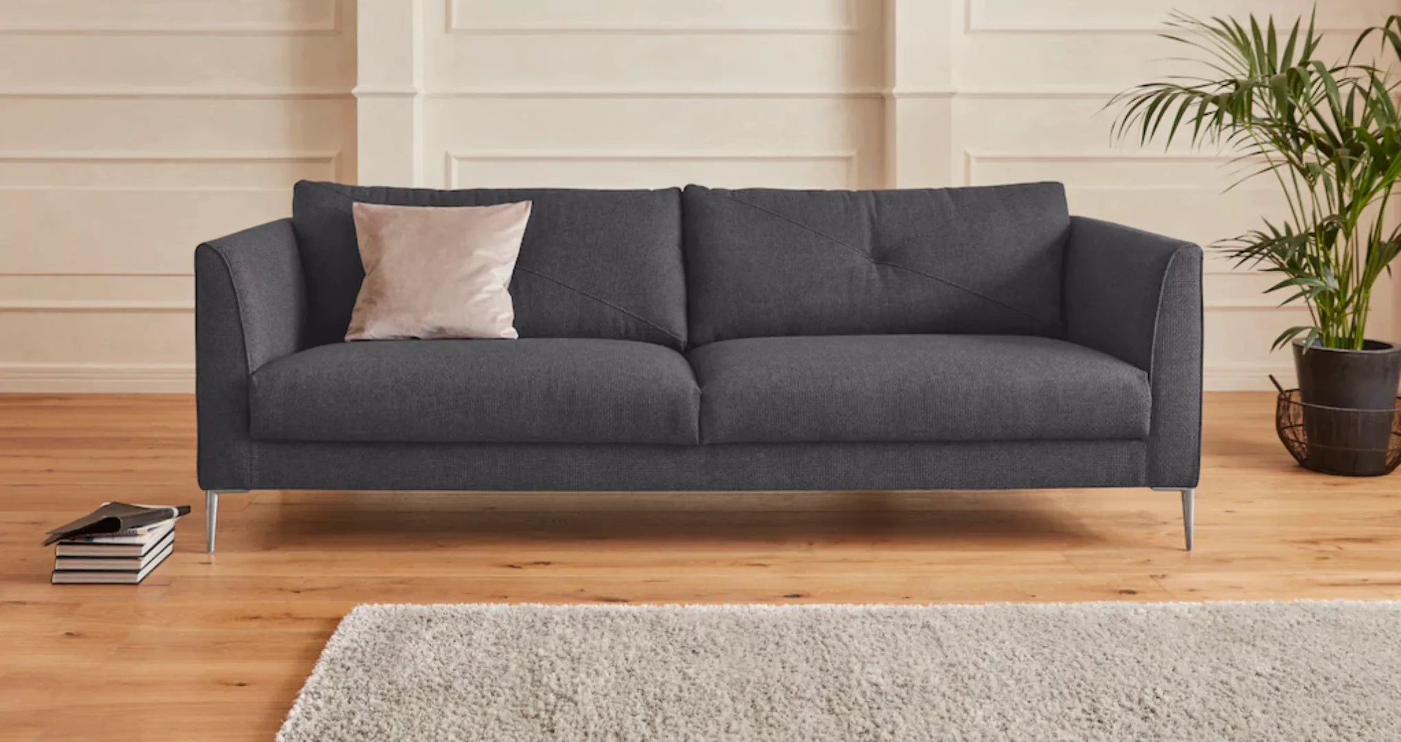 TRENDMANUFAKTUR 2,5-Sitzer "Chilltime, elegant und bequem, Komfortsitzhöhe günstig online kaufen