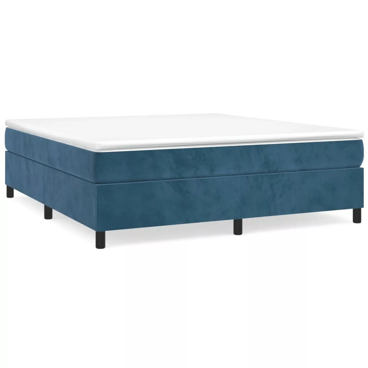 Vidaxl Boxspringbett Dunkelblau 180x200 Cm Samt günstig online kaufen