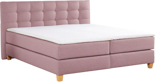 Home affaire Boxspringbett »Moulay«, inkl. Topper, in Überlänge 220 cm, 3 H günstig online kaufen