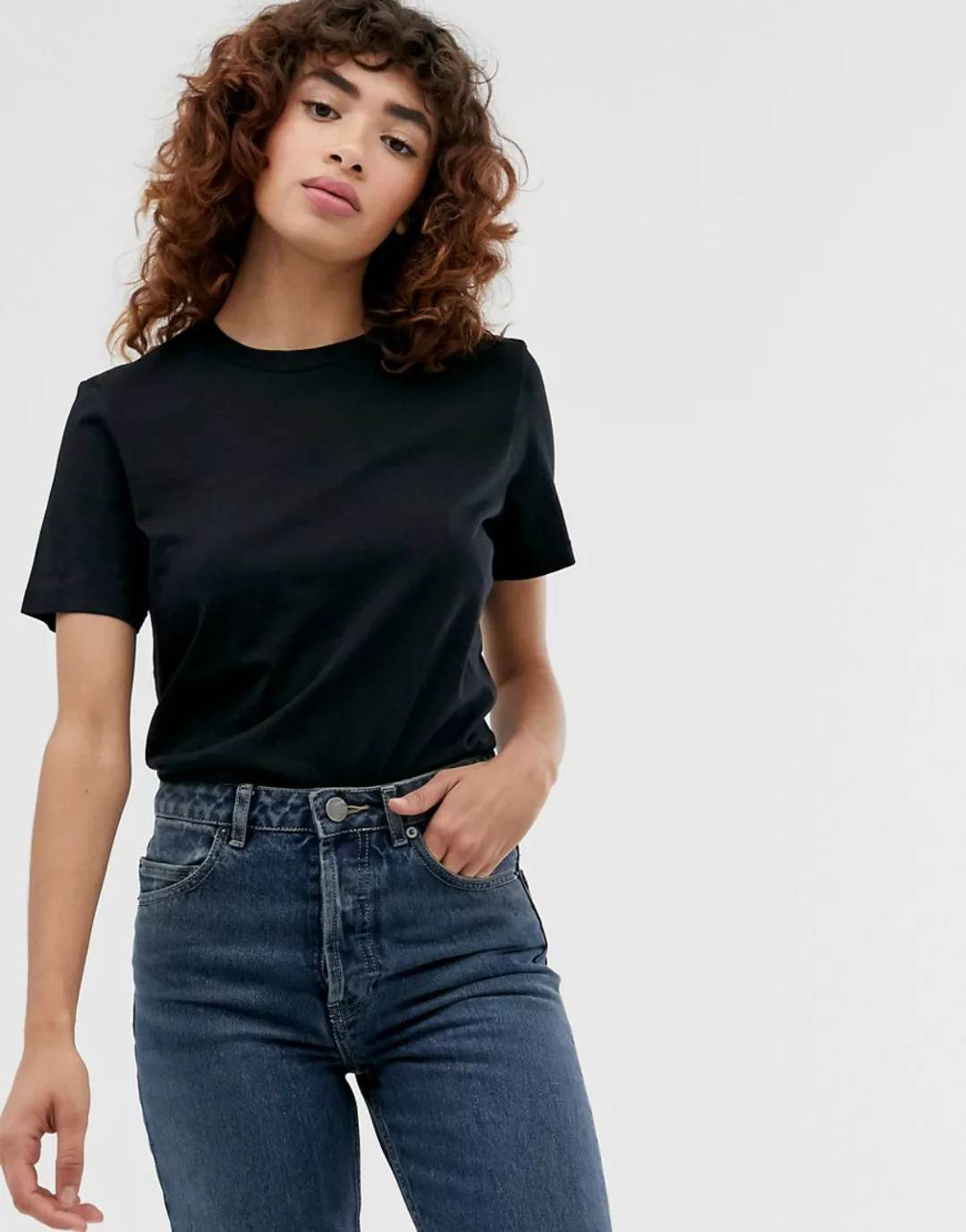 Selected My Perfect Box Cut Kurzärmeliges T-shirt 2XL Black günstig online kaufen