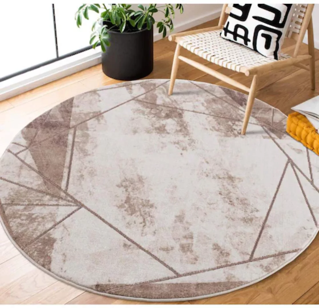 Carpet City Teppich »Noa 9294«, rund, Kurzflor, Modern, Weicher For, Pflege günstig online kaufen