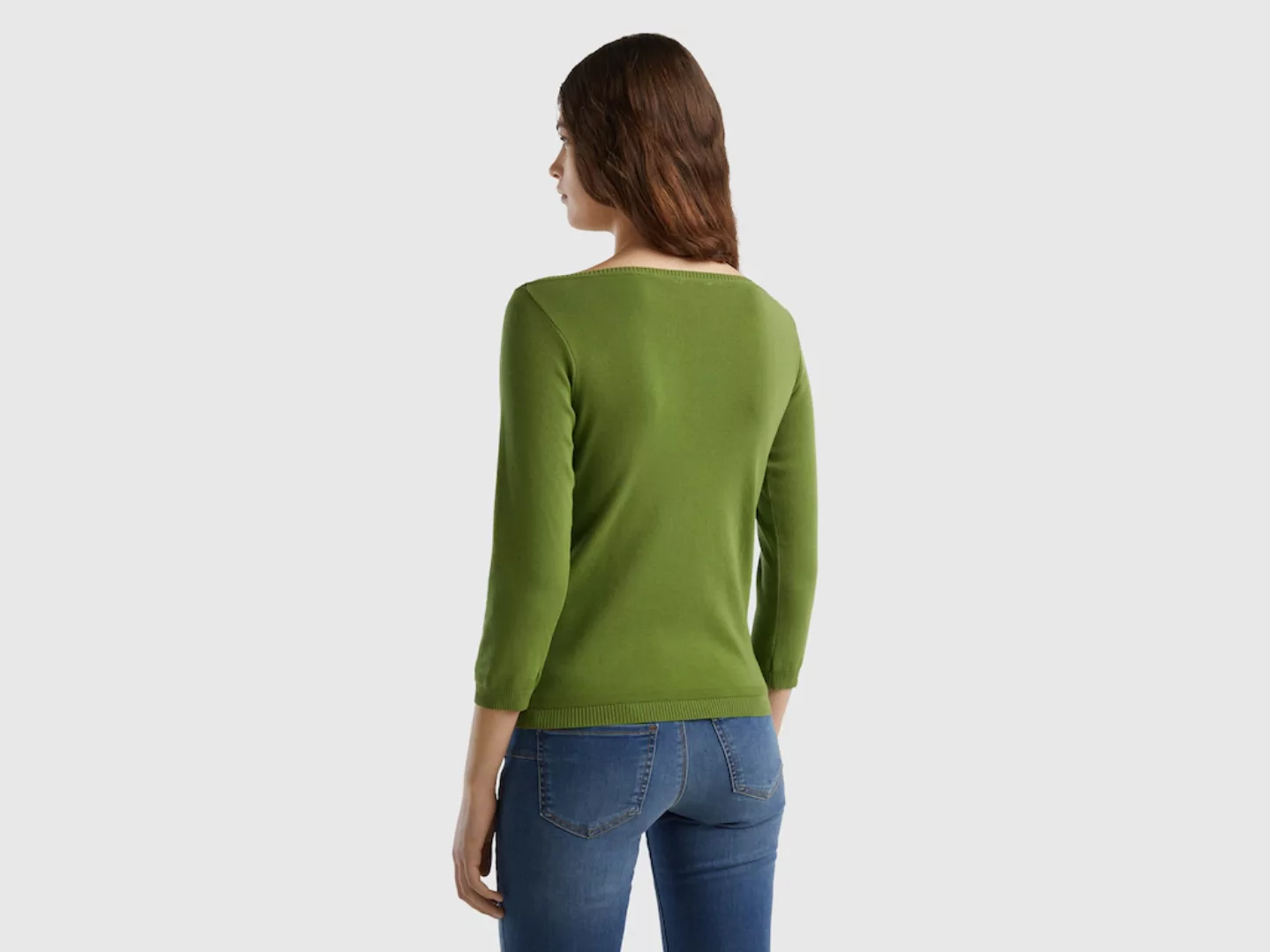 United Colors of Benetton Strickpullover mit U-Boot-Ausschnitt günstig online kaufen