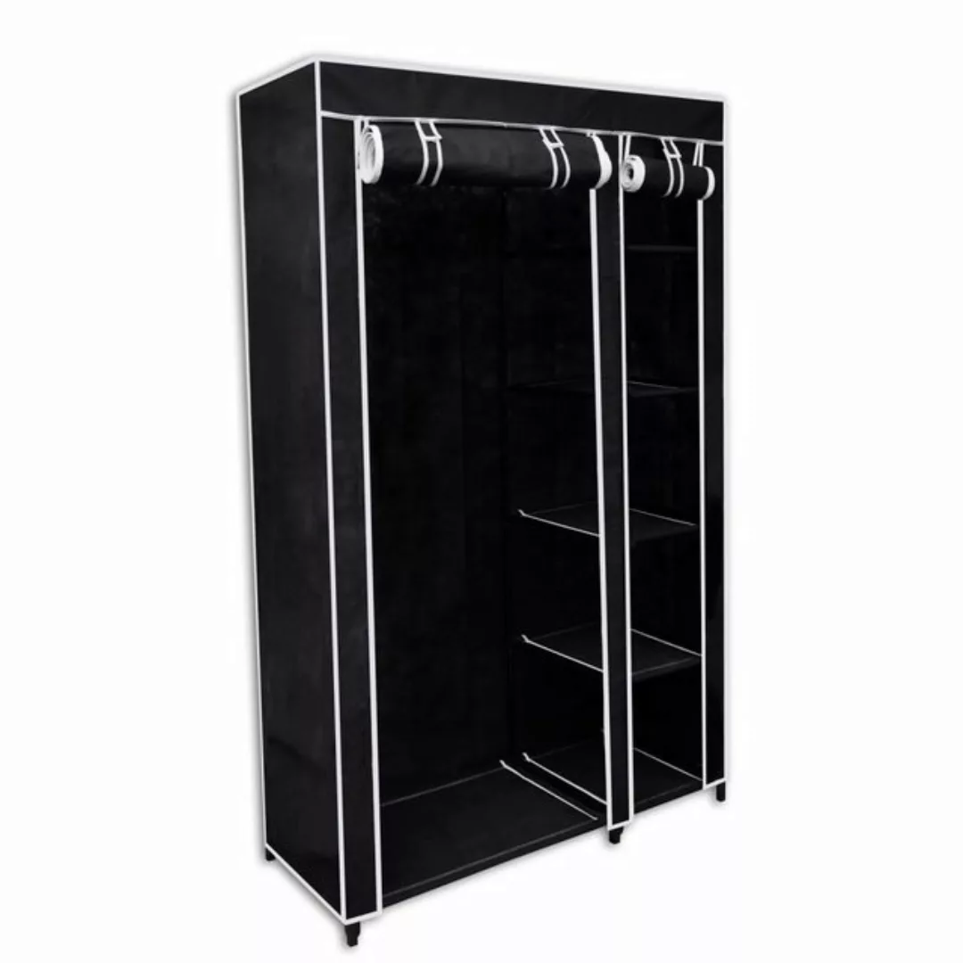 vidaXL Kleiderschrank Faltbarer Stoffschrank Schwarz 110 x 45 x 175 cm günstig online kaufen