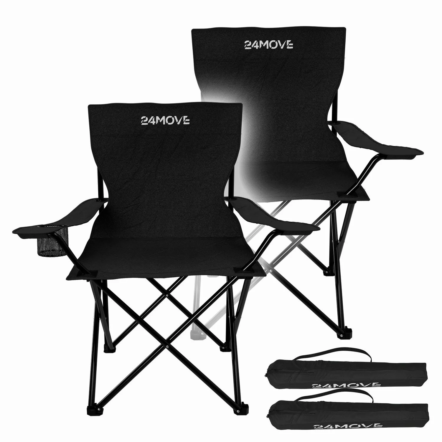 24Move Campingstuhl 24MOVE® Campingstuhl, 2er Set, günstig online kaufen