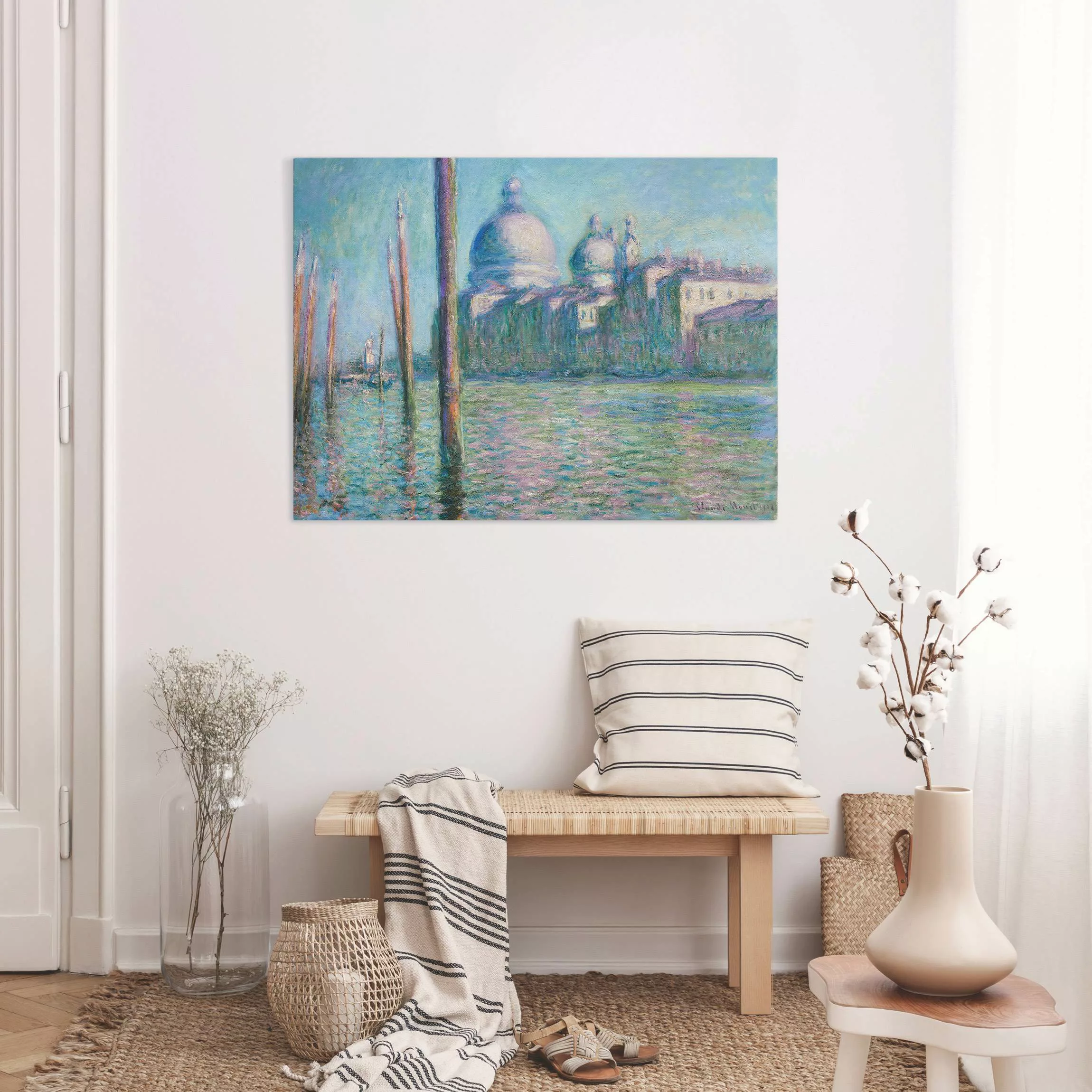 Leinwandbild Claude Monet - Der große Kanal günstig online kaufen