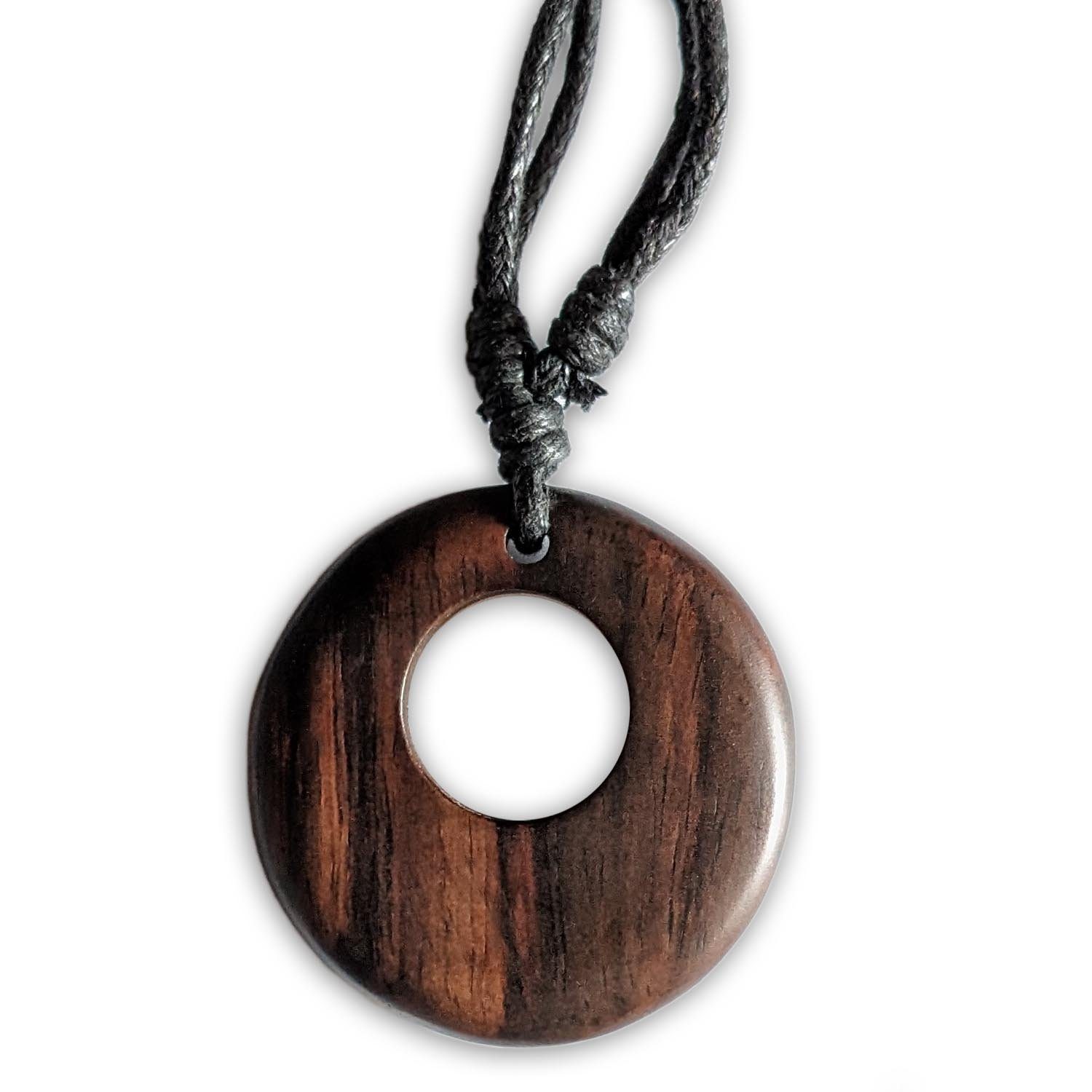 viva-adorno Kette mit Anhänger Halskette Holzanhänger günstig online kaufen