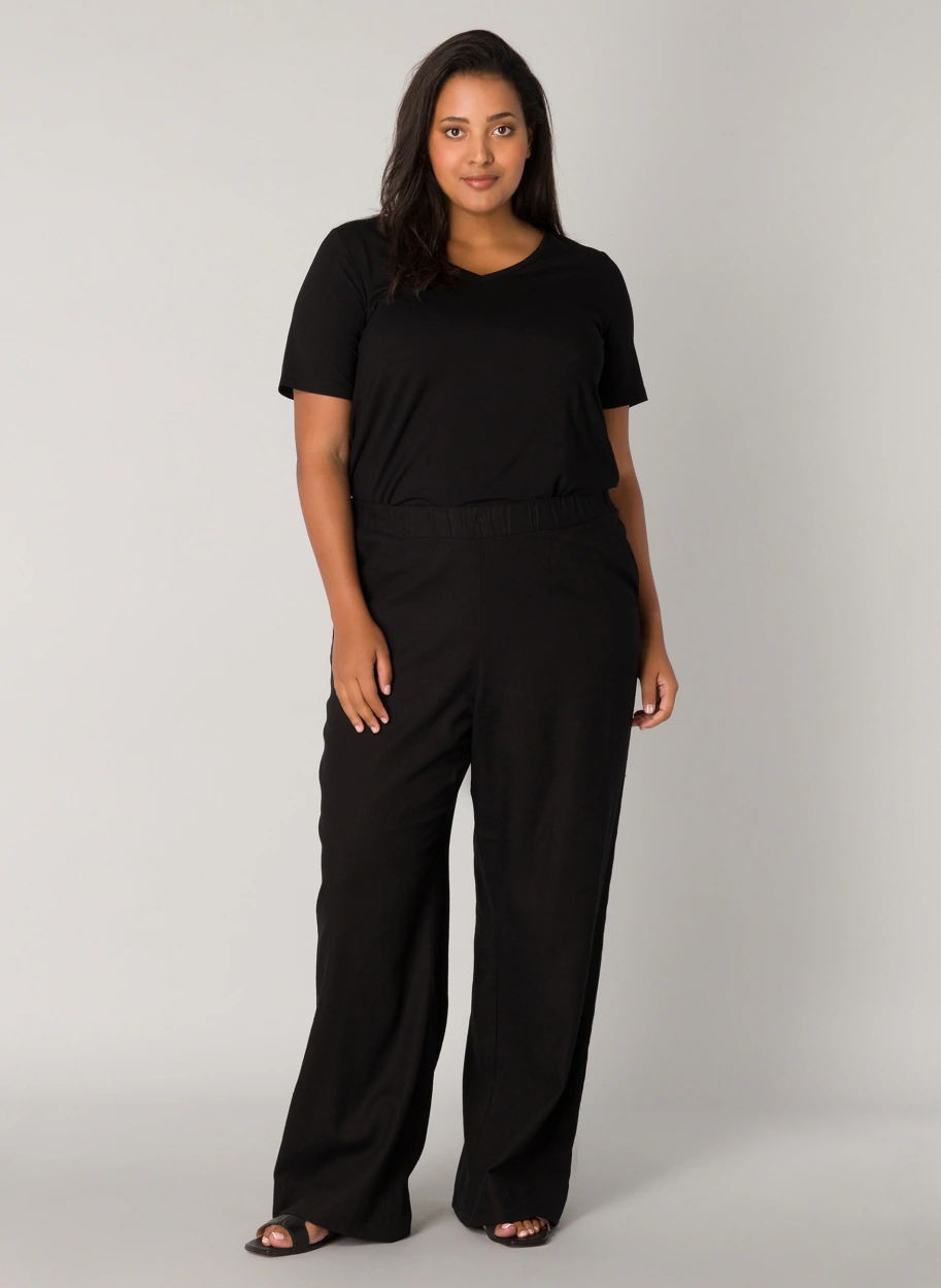 Base Level Curvy Leinenhose "Yula", Sommerhose günstig online kaufen