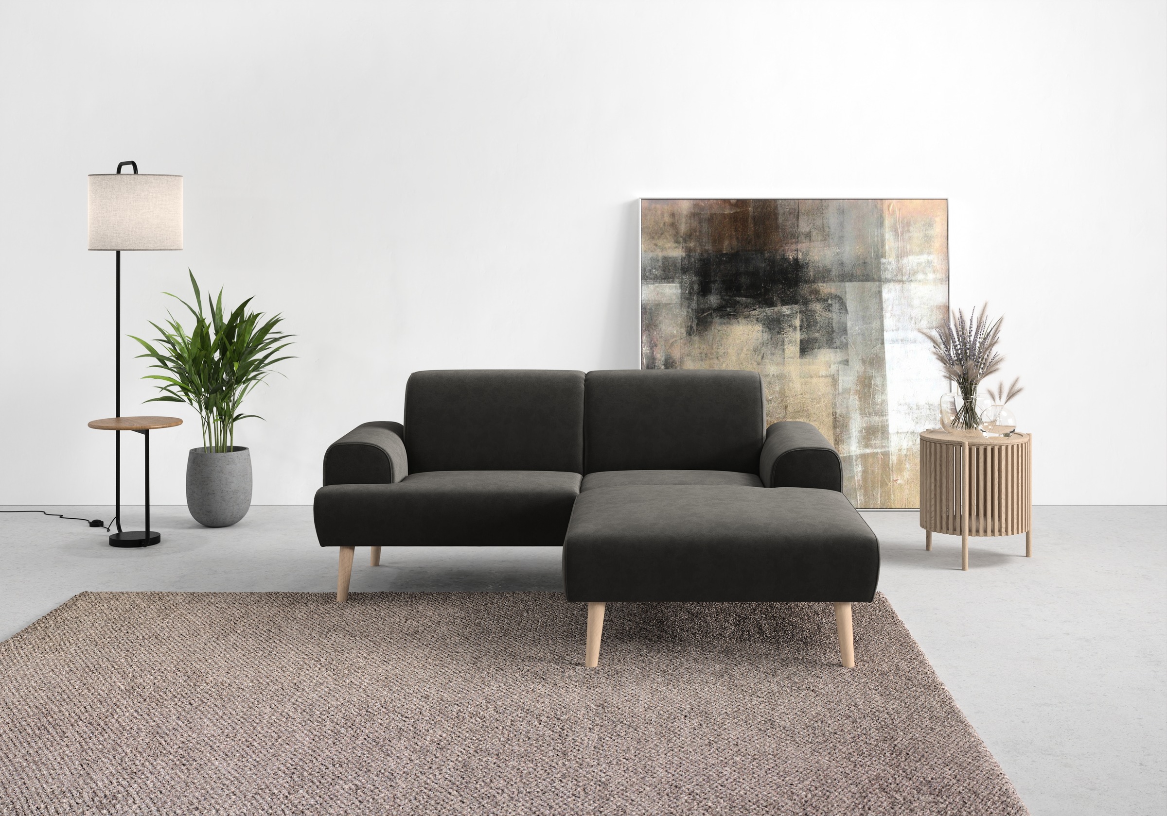 andas Ecksofa »Swift Scandic Design, komfortabler Federkern, Breite 192cm, günstig online kaufen