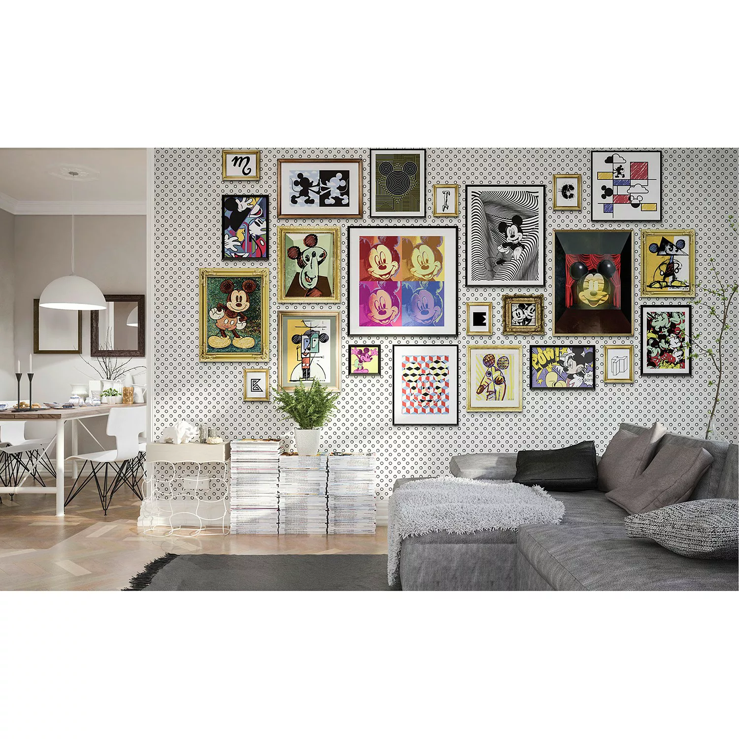 Komar Vliestapete »Mickey Art Collection«, 400x250 cm (Breite x Höhe), Vlie günstig online kaufen