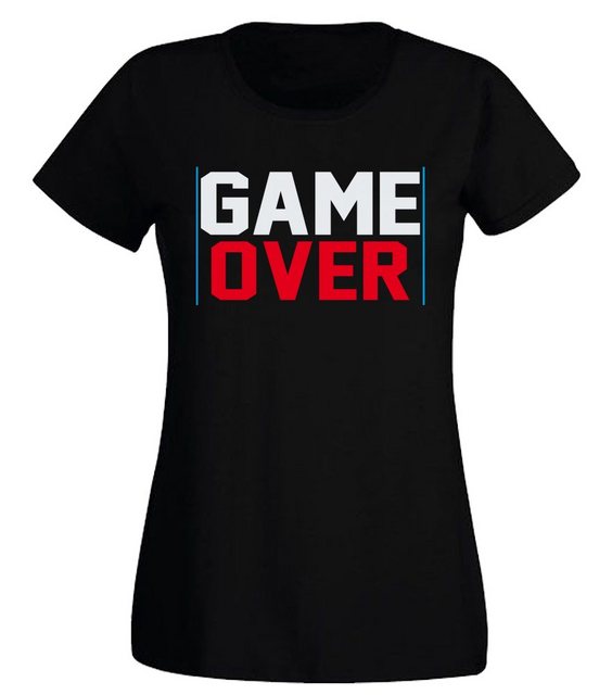 G-graphics T-Shirt Damen T-Shirt - Game Over Slim-fit, mit trendigem Frontp günstig online kaufen