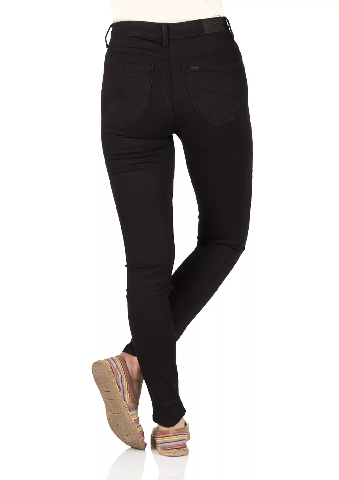 Lee Damen Jeans Scarlett High - Skinny Fit - Schwarz - Black Rinse günstig online kaufen
