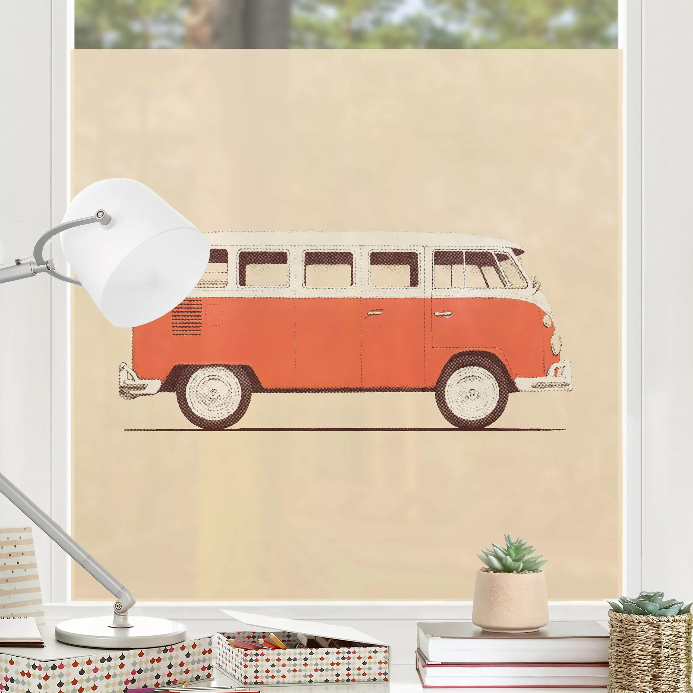 Fensterfolie Old School Camper günstig online kaufen