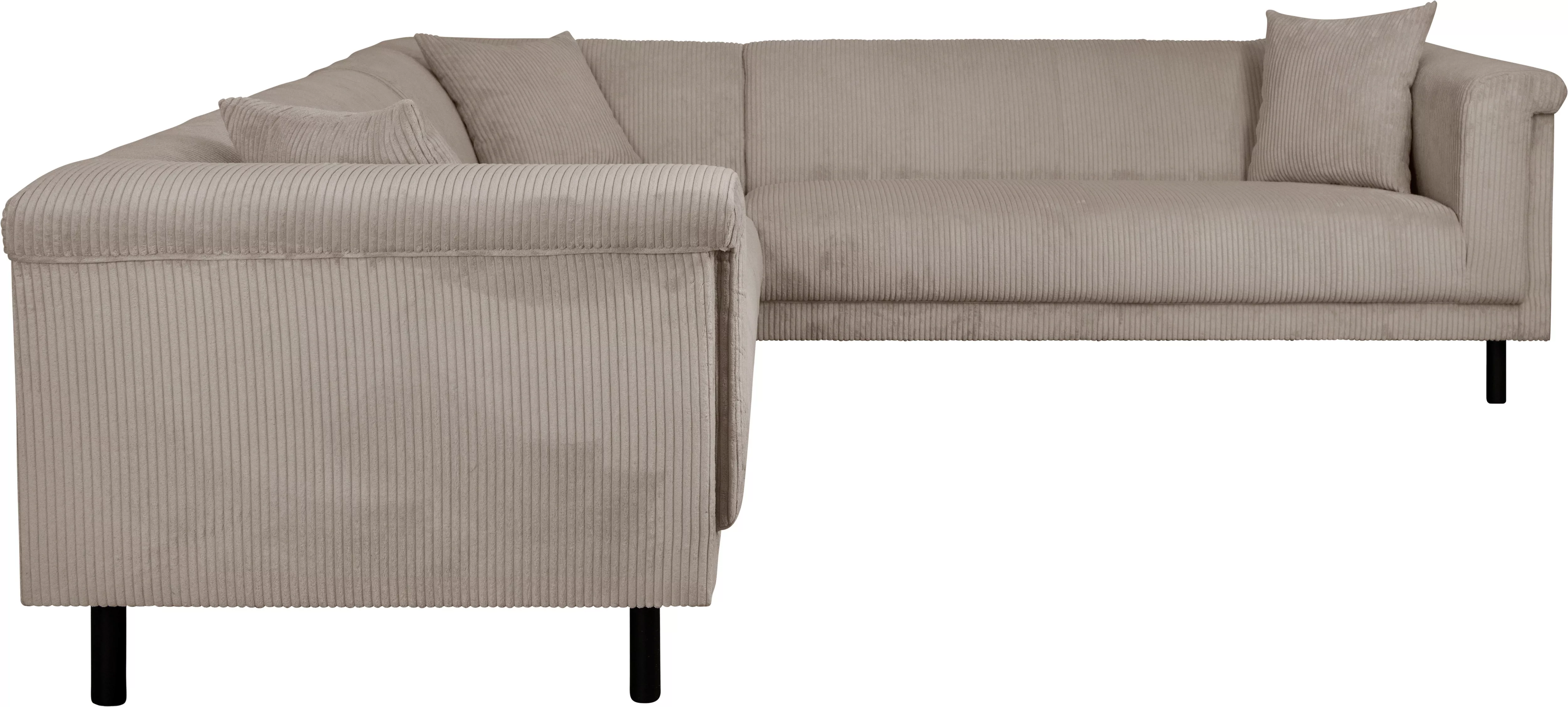 INOSIGN Ecksofa "AGNIA L-Form B/T/H: 244/244/71 cm", incl. Zierkissen, glei günstig online kaufen