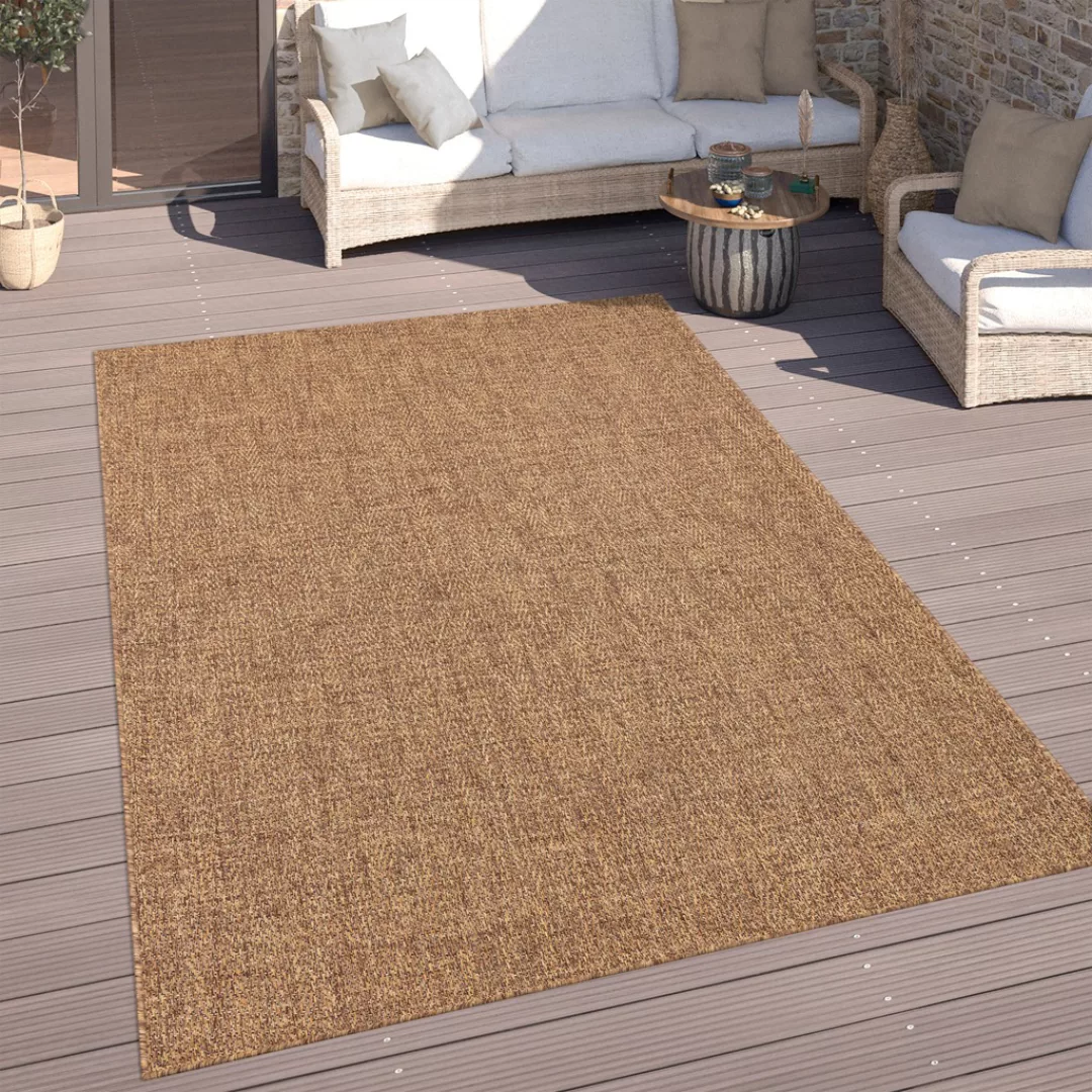 Paco Home Teppich »Luca 421«, rechteckig, 4 mm Höhe, Flachgewebe, meliert, günstig online kaufen