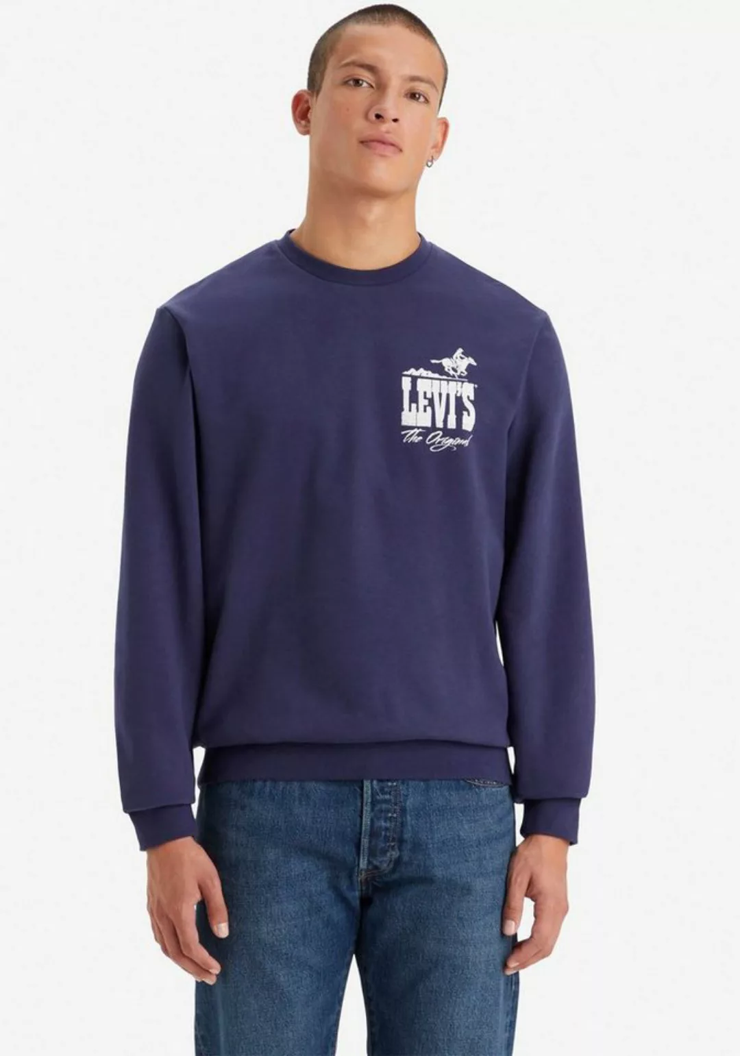 Levi's® Sweatshirt STANDARD GRAPHIC CREW BLUES günstig online kaufen