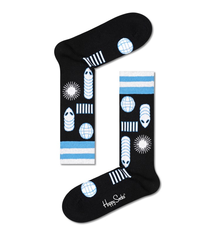 Happy Socks Socken "Space Creatures" Schwarz günstig online kaufen