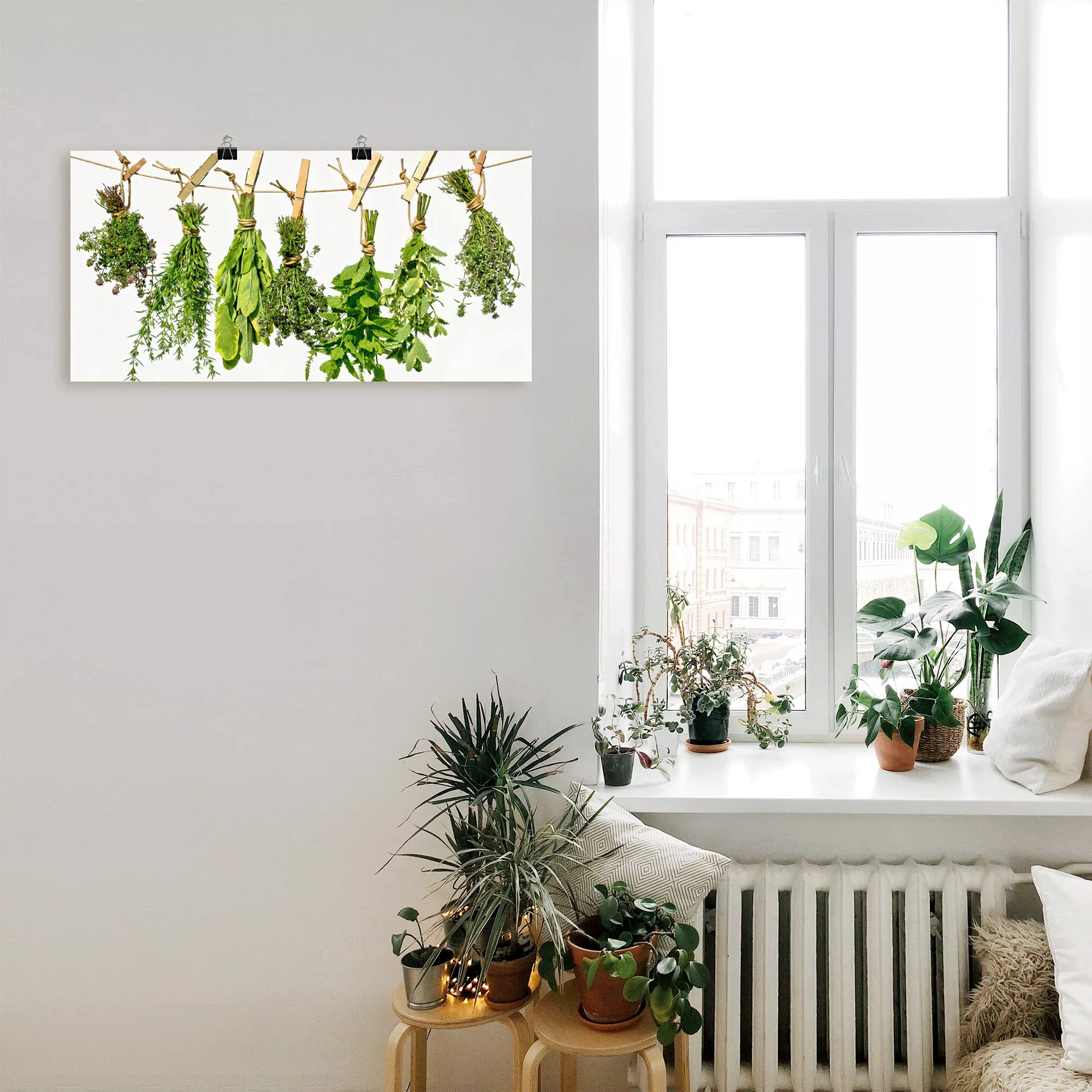 Artland Wandbild "Kräuter", Pflanzen, (1 St.), als Alubild, Outdoorbild, Le günstig online kaufen