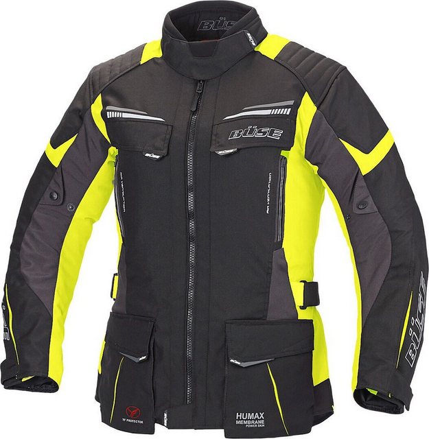 Büse Motorradjacke Büse LAGO PRO Textiljacke schwarz / gelb Damen 46 günstig online kaufen