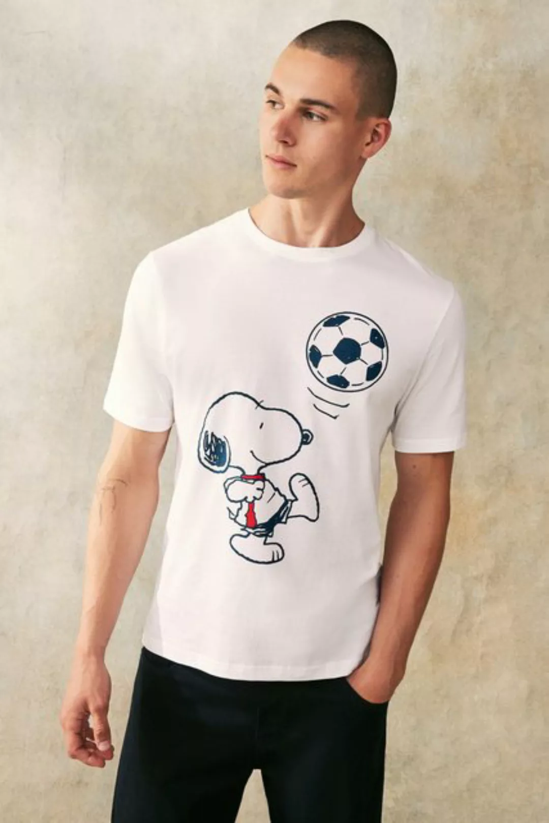 Next T-Shirt Fußball-T-Shirt, Snoopy (1-tlg) günstig online kaufen