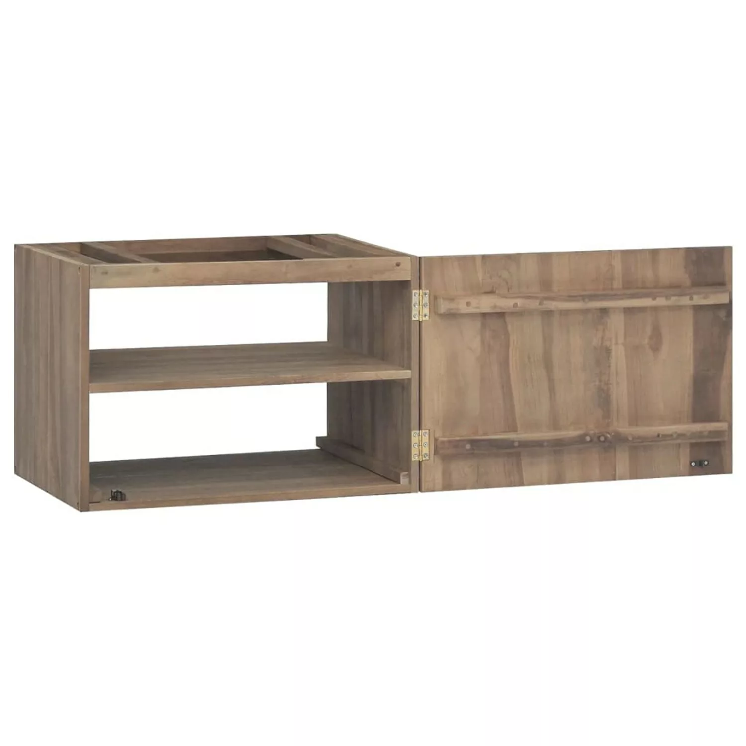 vidaXL Hängeschrank Wand-Badschrank 60x39x40 cm Massivholz Teak günstig online kaufen