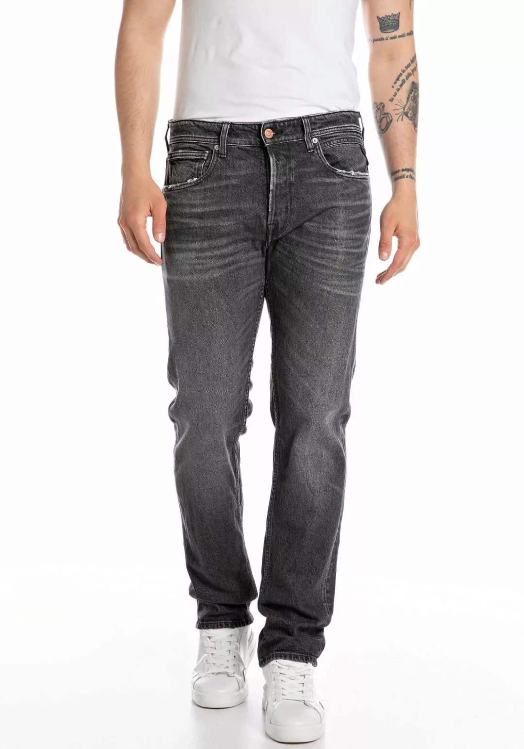 Replay Straight-Jeans "GROVER", in vielen verschiedenen Waschungen, mit Str günstig online kaufen