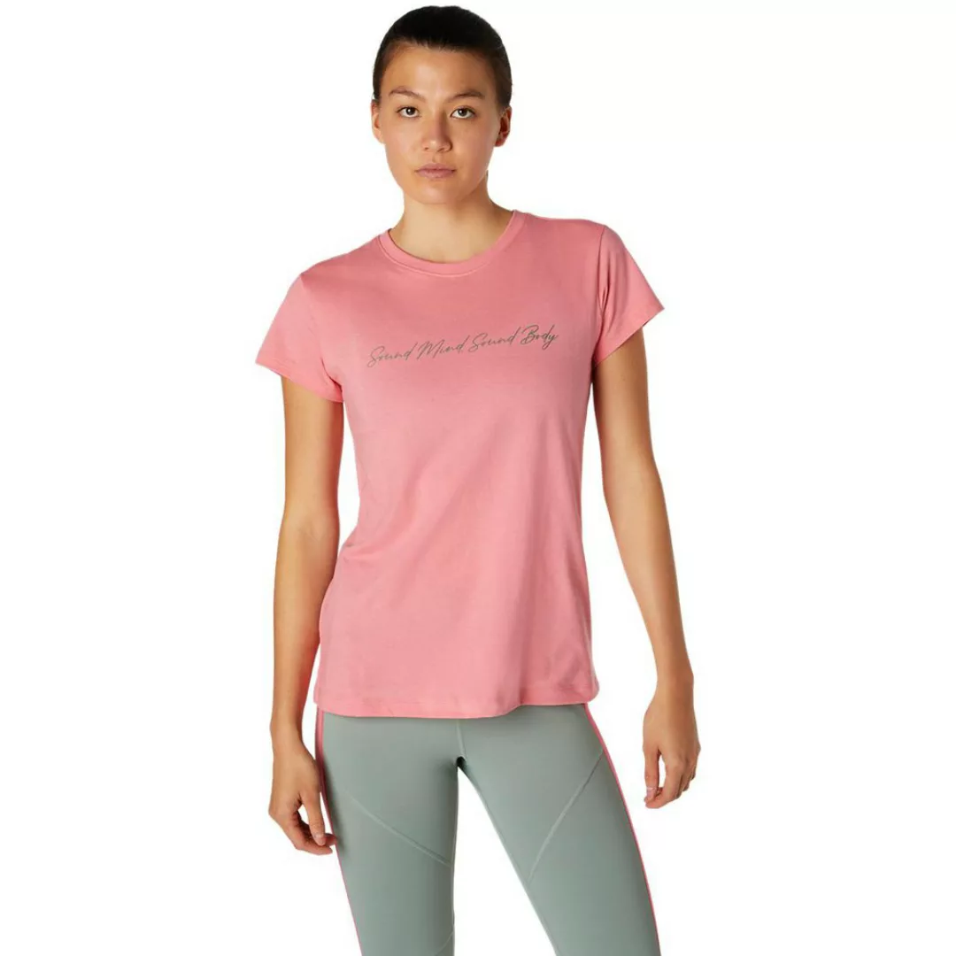 Asics Sound Mind Sound Body Graphic Ii Kurzarm T-shirt XS Peach Petal günstig online kaufen