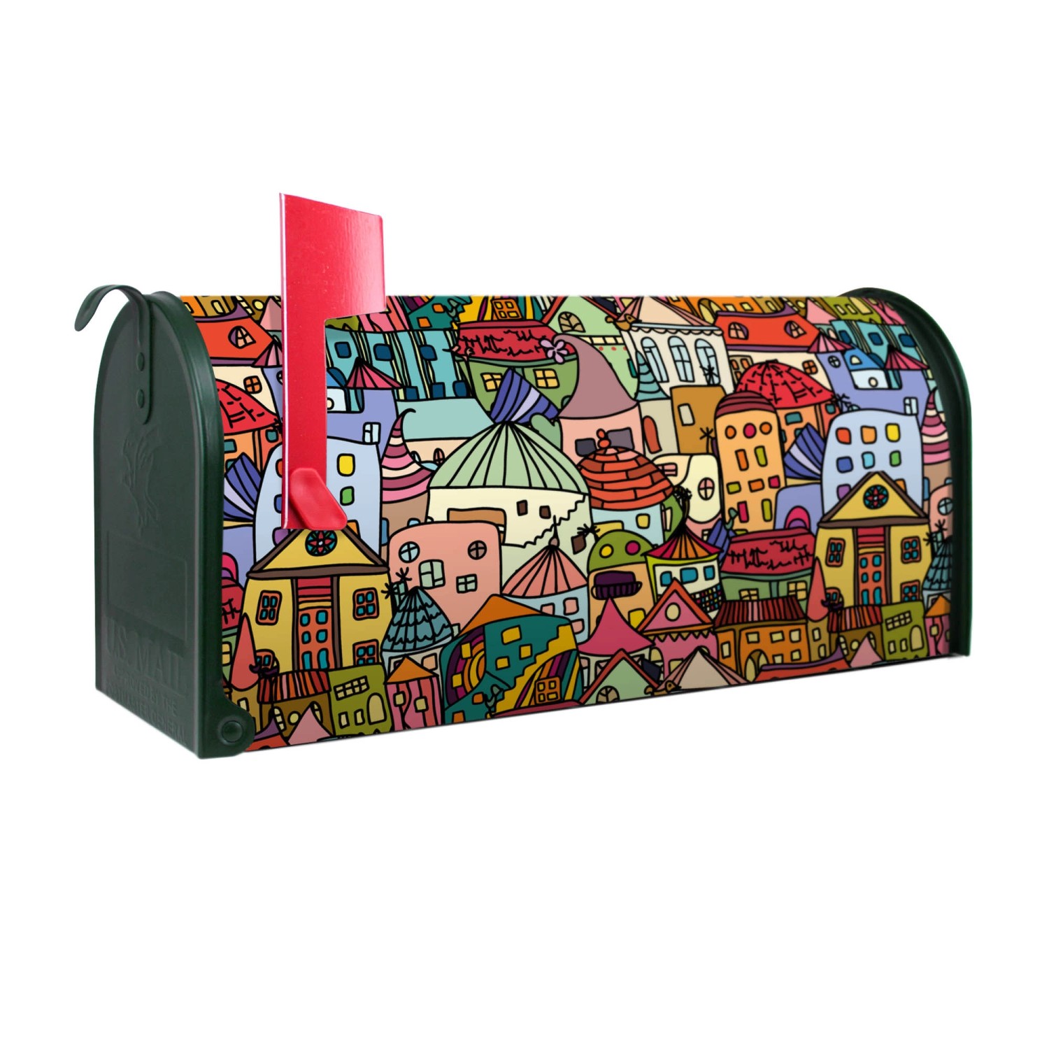 Banjado Amerikanischer Briefkasten Grün 48x22x16cm US Mailbox Letterbox Pos günstig online kaufen