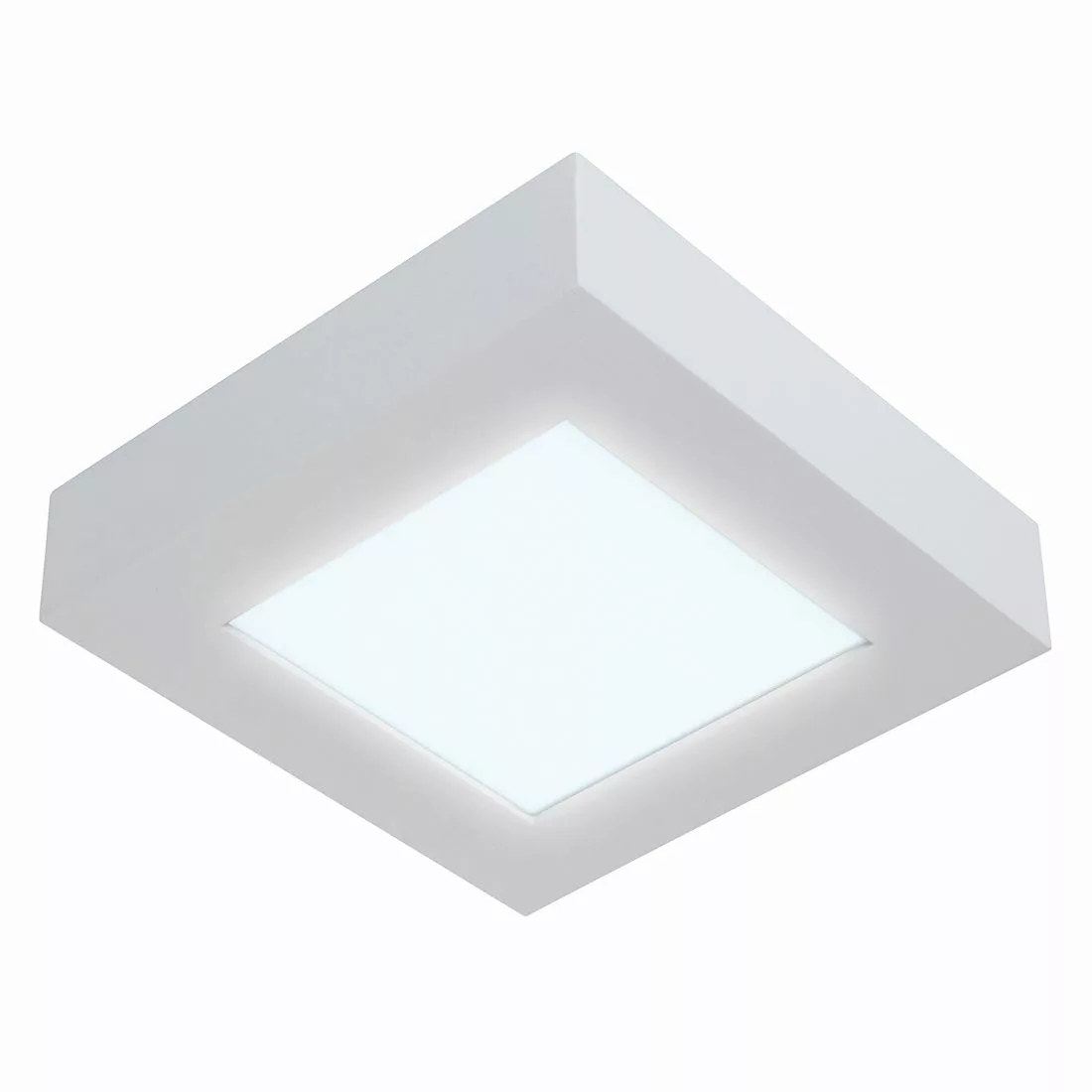 home24 Näve LED Deckenleuchte Panels Modern Aluminium Weiß 17x3.5x17 cm (Bx günstig online kaufen