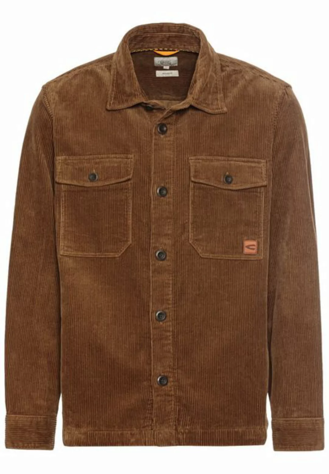 camel active Langarmhemd in Regular Fit aus Cord Button-Down günstig online kaufen