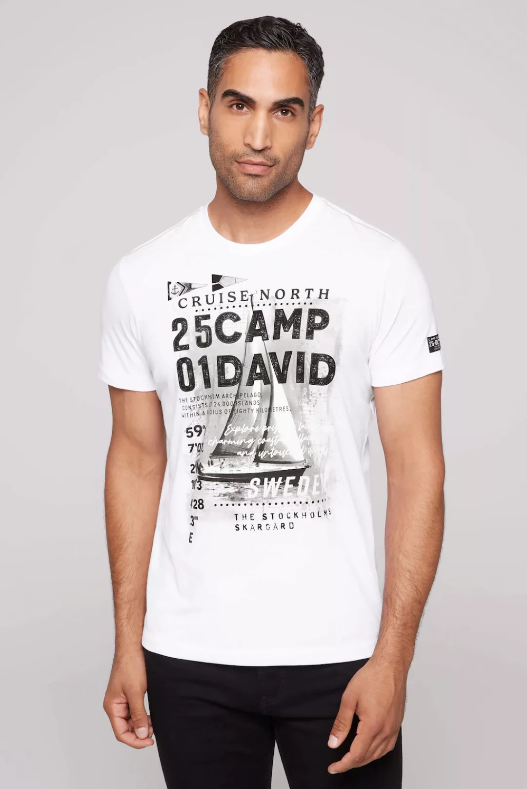 CAMP DAVID T-Shirt T-Shirt CRUISE NORTH Kurzarmshirt (1-tlg) günstig online kaufen