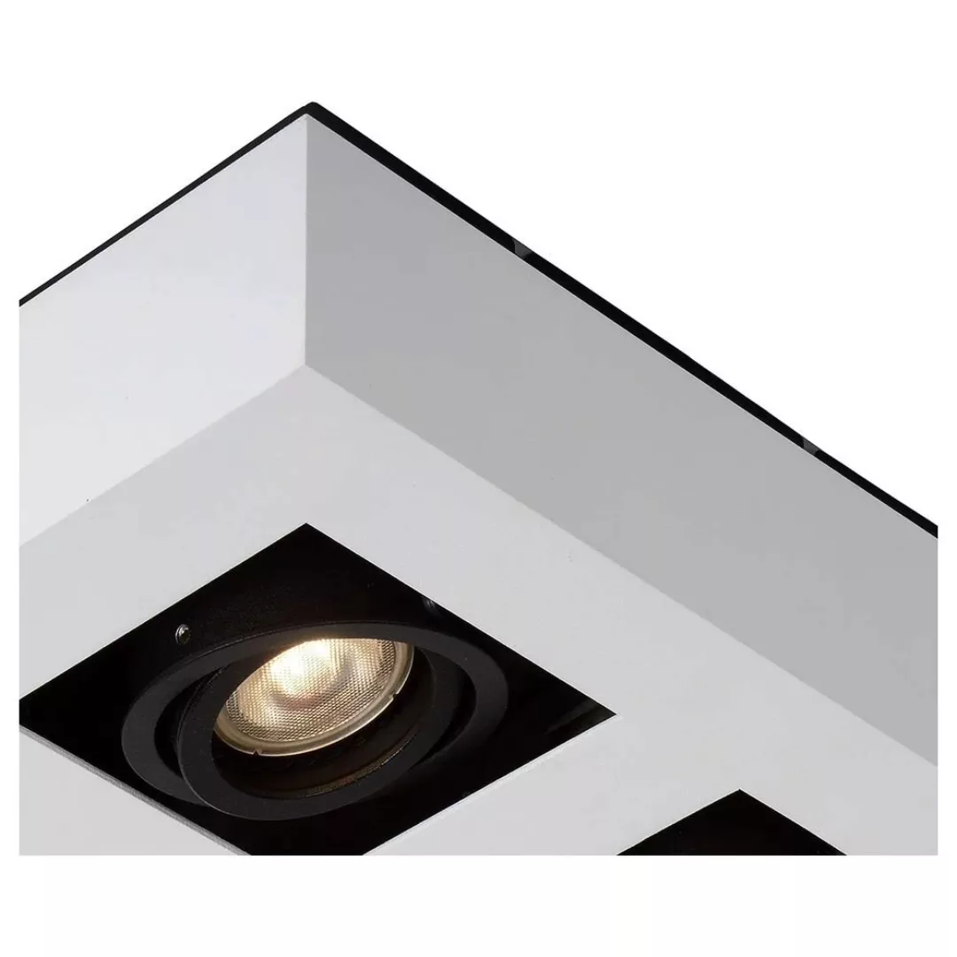 LED Deckenleuchte Xirax GU10 4x5W  in Weiß 4-flammig günstig online kaufen