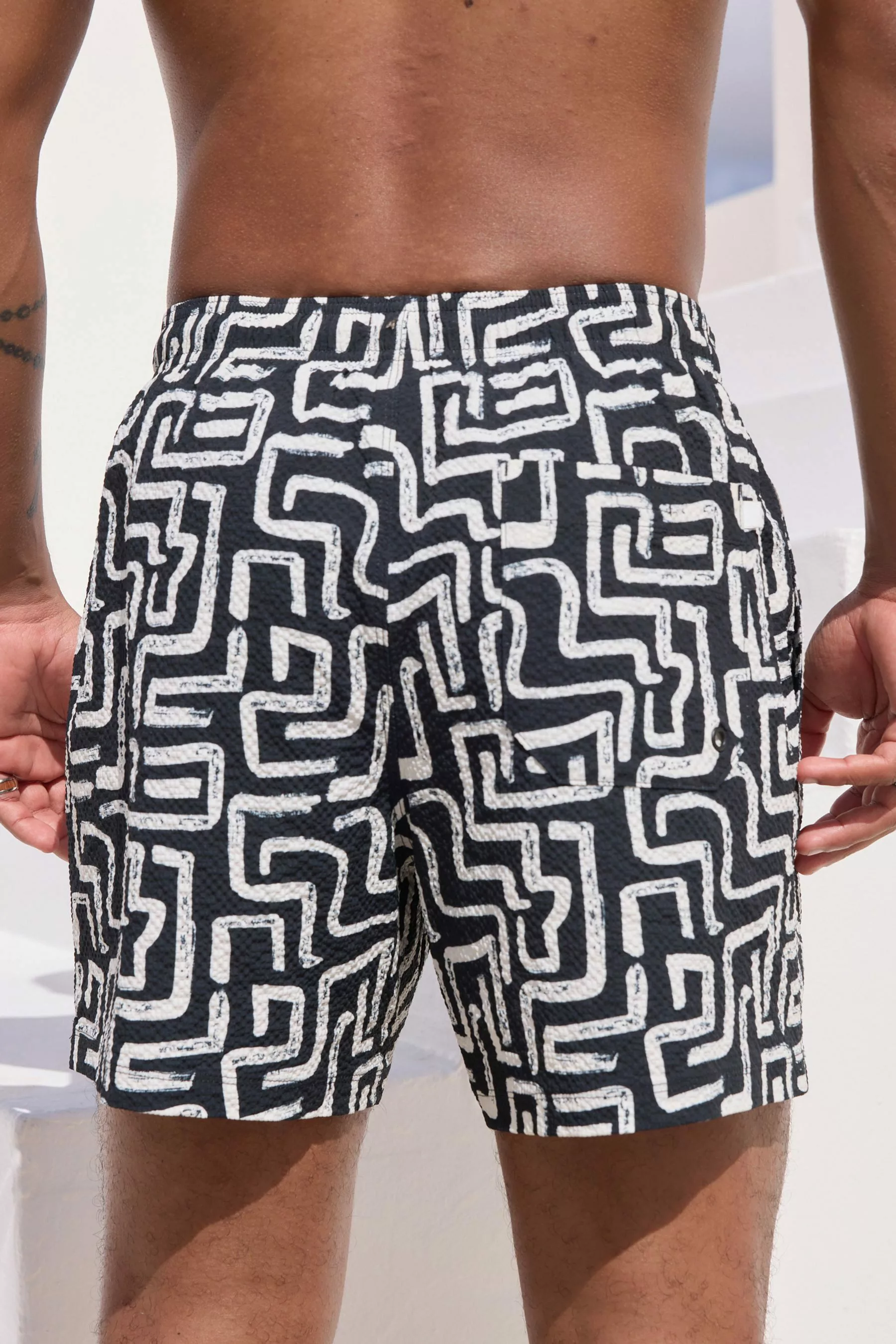 Next Badeshorts Seersucker-Badeshorts (1-St) günstig online kaufen
