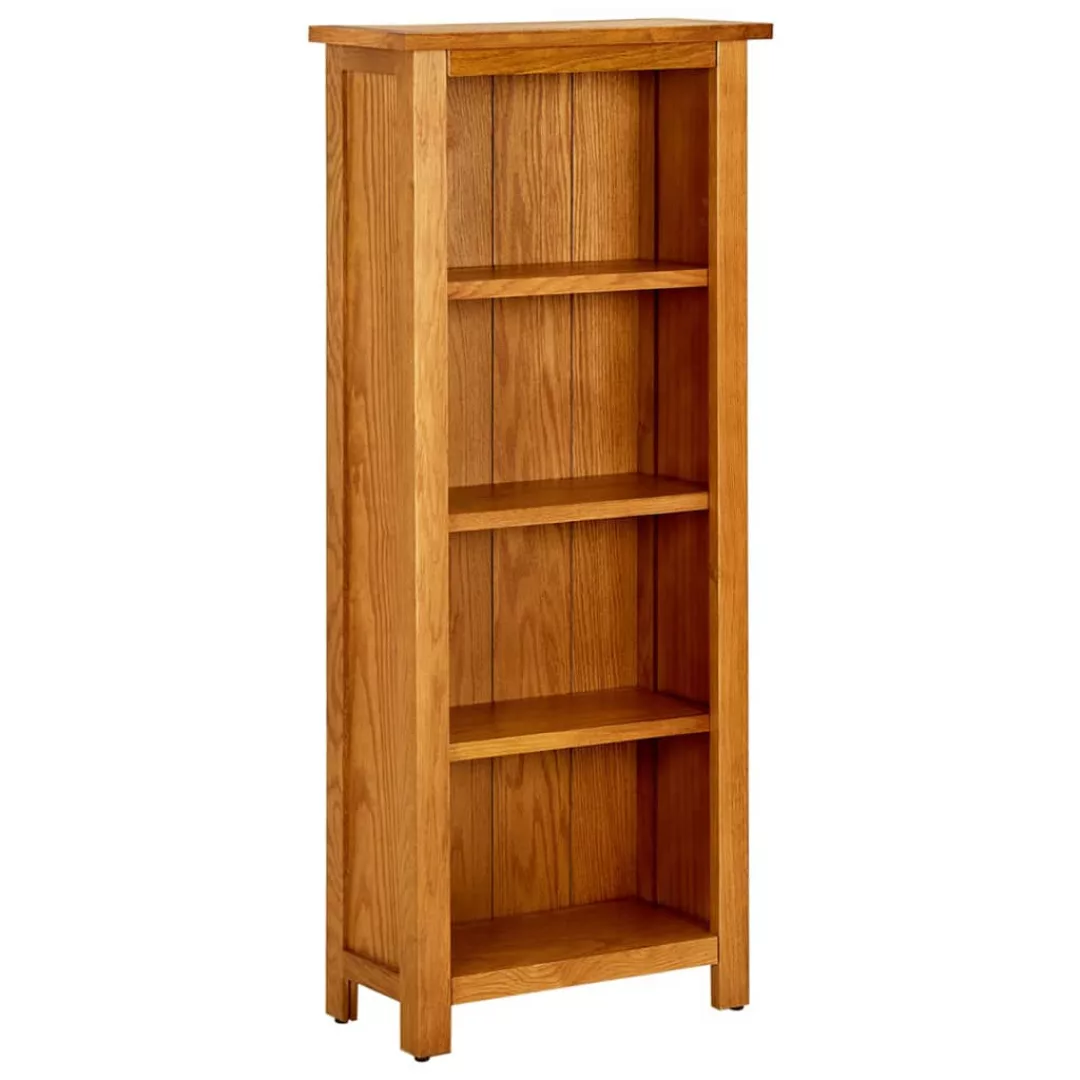 Bücherregal 4 Fecher 45x22x110 Cm Massivholz Eiche günstig online kaufen