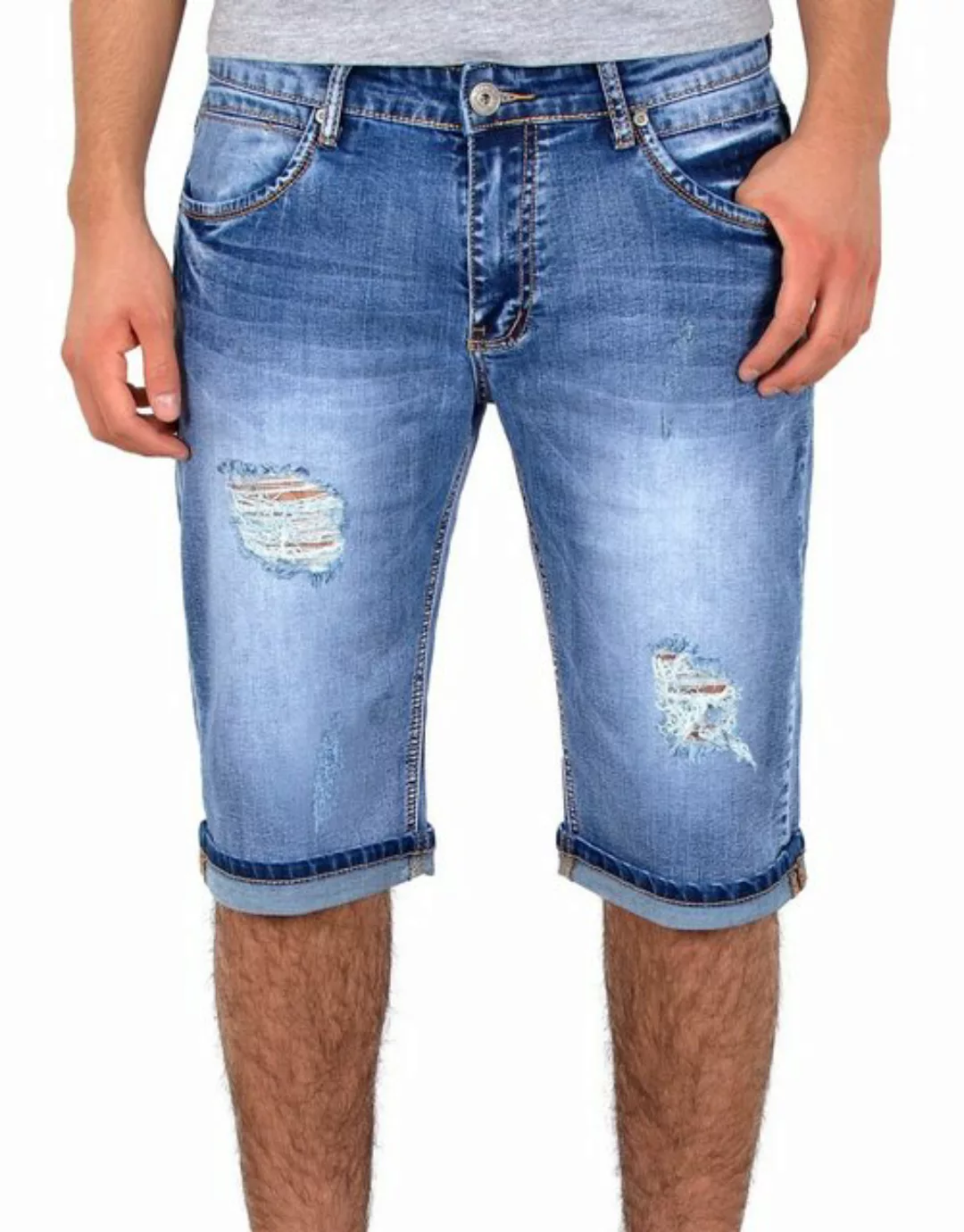 ESRA Jeansshorts A362 Herren Jeans Shorts kurze Hose, bis Übergröße / Pluss günstig online kaufen