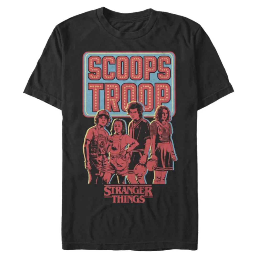 Netflix - Stranger Things - Gruppe Scoop Troop - Männer T-Shirt günstig online kaufen