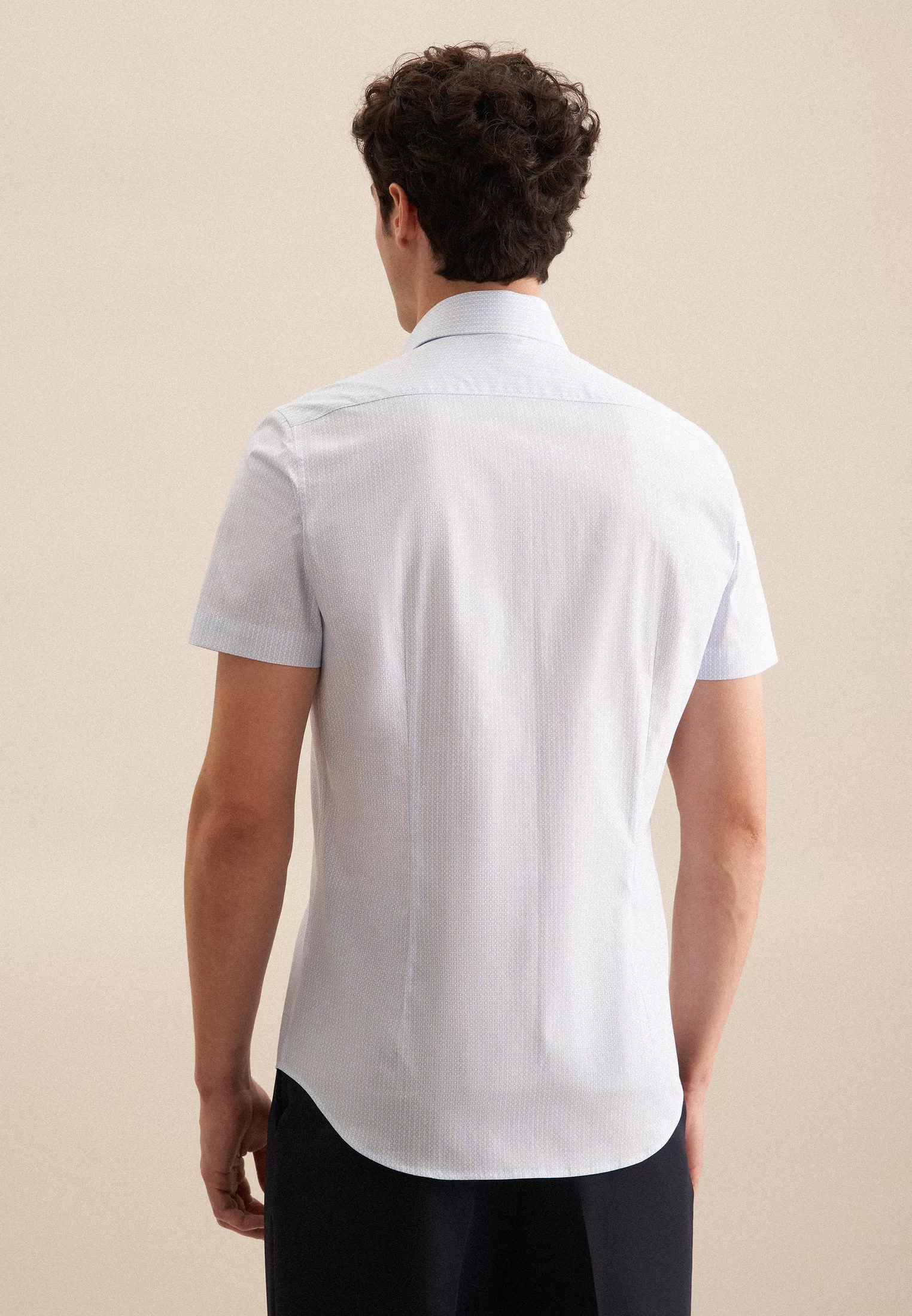 seidensticker Businesshemd "Slim", Slim Kurzarm Kentkragen Druck günstig online kaufen