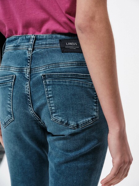 High-waist Jeans Aus Bio-baumwolle Gots günstig online kaufen