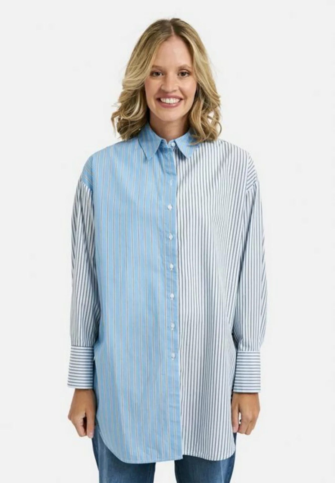 Smith & Soul Hemdbluse Patched Stripe Shirt Blouse günstig online kaufen
