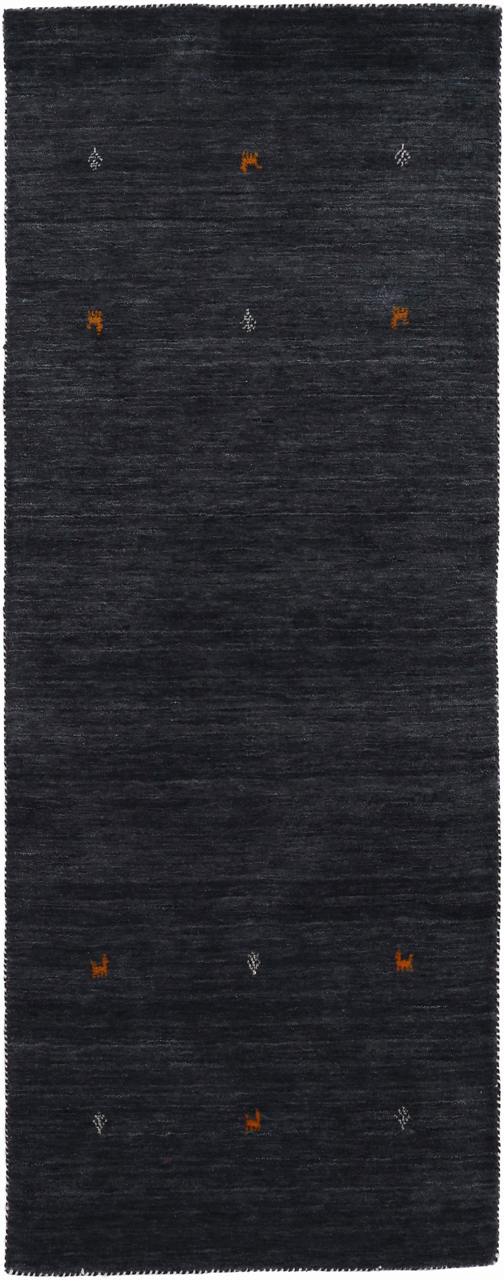 carpetfine Wollteppich »Gabbeh Uni, auch als Läufer und Rund erhältlich«, r günstig online kaufen