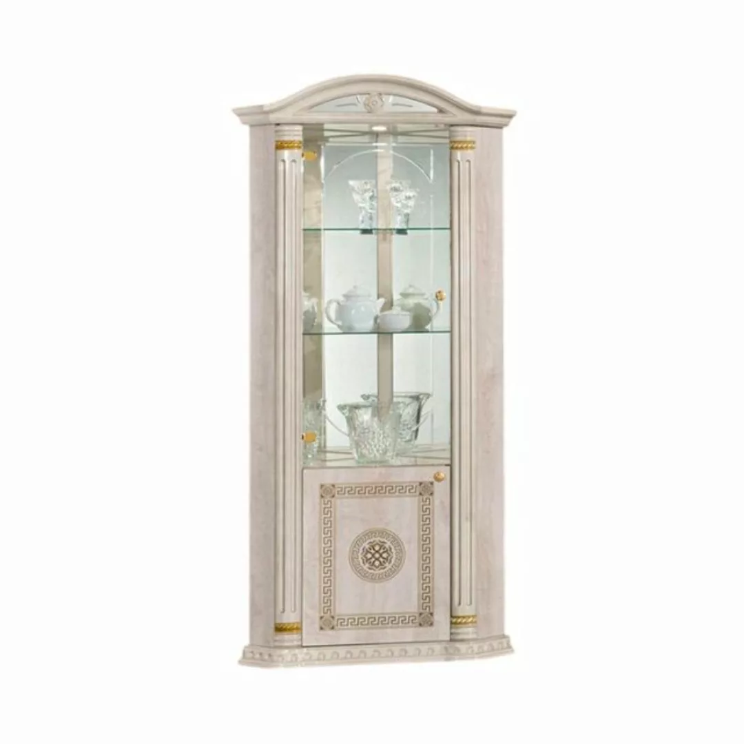 Xlmoebel Eckvitrine Eckschrank Vitrine Anrichte Luxus Glas Holz Design Schr günstig online kaufen