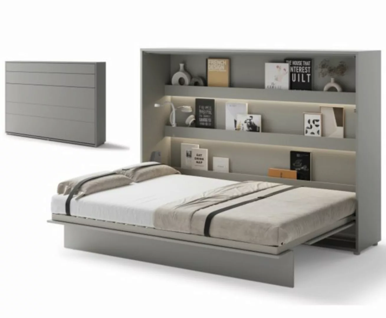 yourhouse24 Schrankbett Bed Concept BC-04 140x200 Wandklappbett Horizontal günstig online kaufen