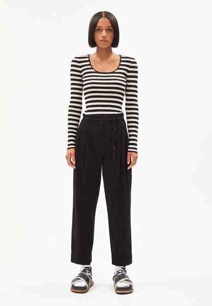 Alaani Crewneck Striped - Damen Pullover Aus Bio-baumwolle günstig online kaufen