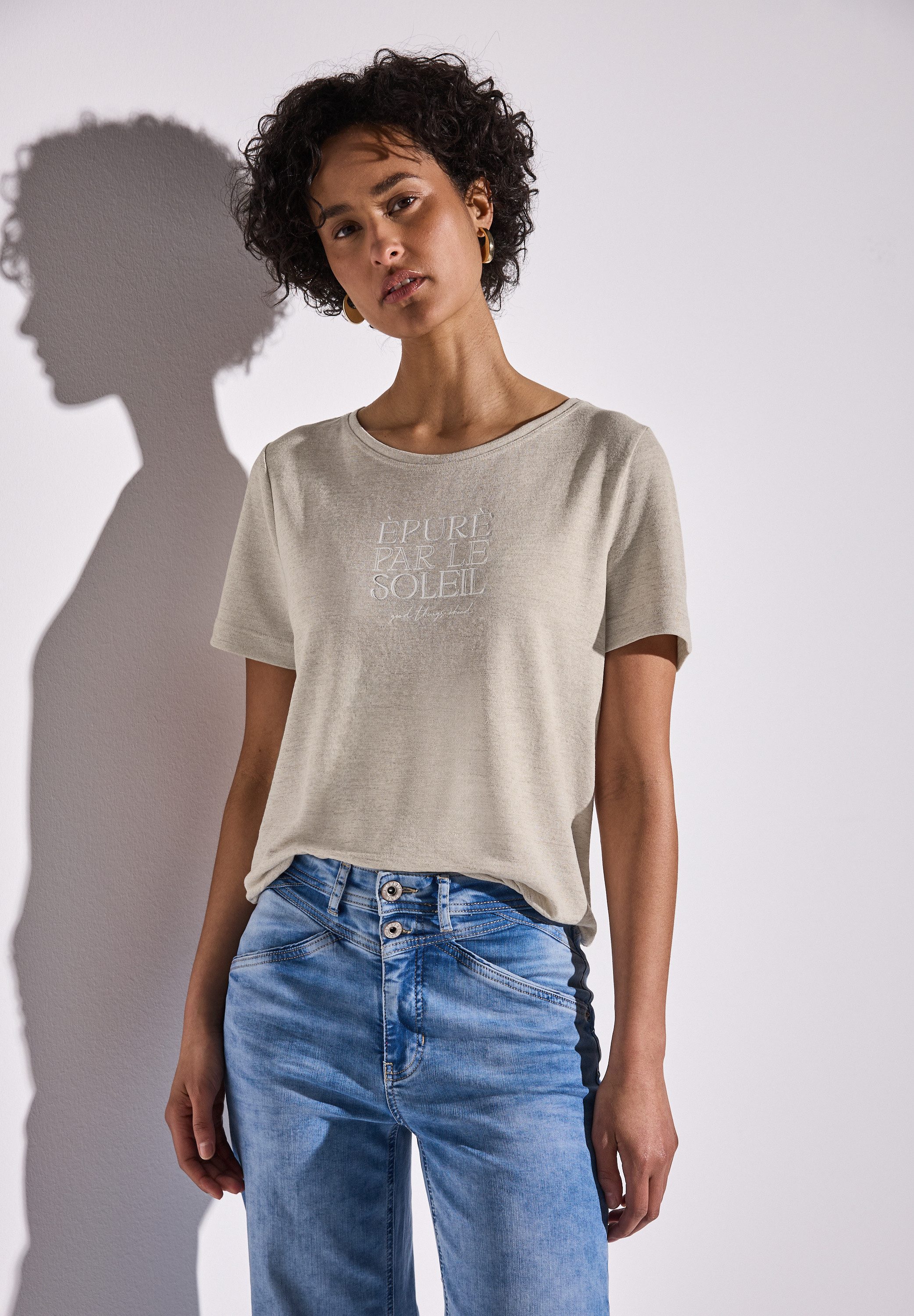 STREET ONE T-Shirt mit Wording günstig online kaufen