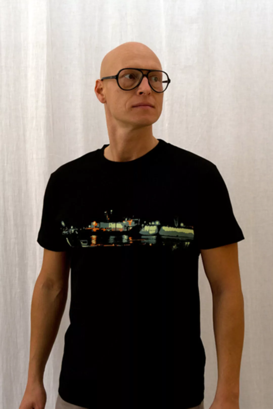 Elbe Bei Nacht Boy-t-shirt günstig online kaufen