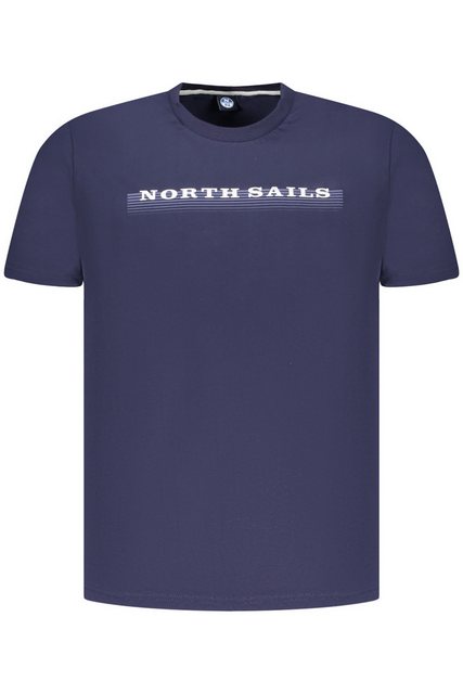 North Sails T-Shirt Herren Kurzarm T-Shirt Blau mit Logodruck und günstig online kaufen